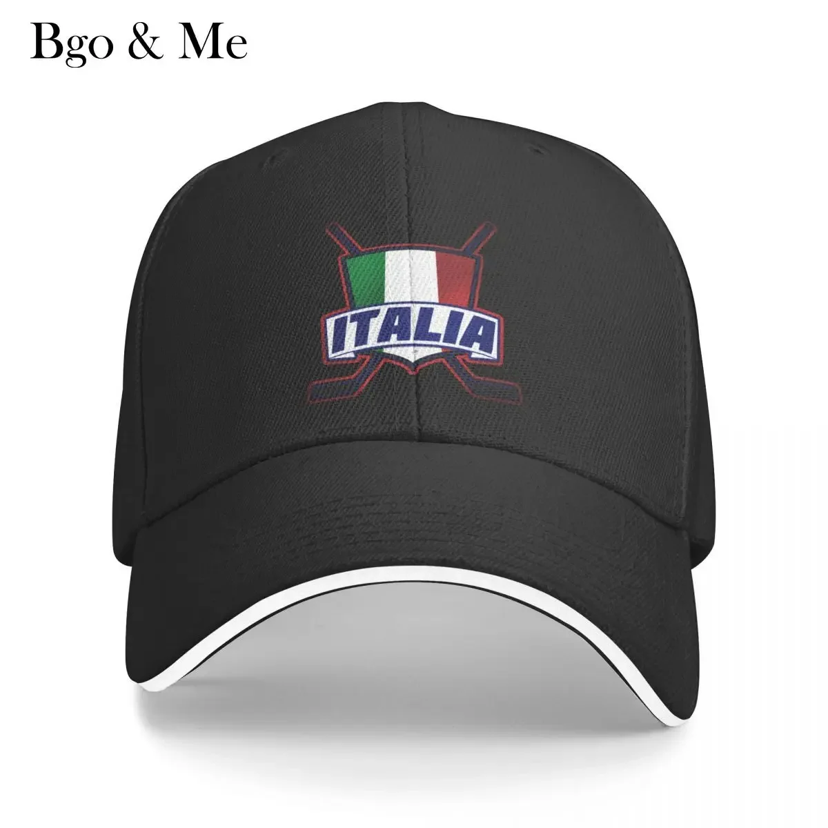 

2023 New Italian Hockey Logo Flag, Hockey Su Ghiaccio Baseball Cap Streetwear Horse Hat Hat Ladies Men's