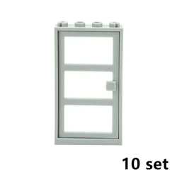 MOC City Friends House with DIY Building Accessories and Garden Features (Light gray B)