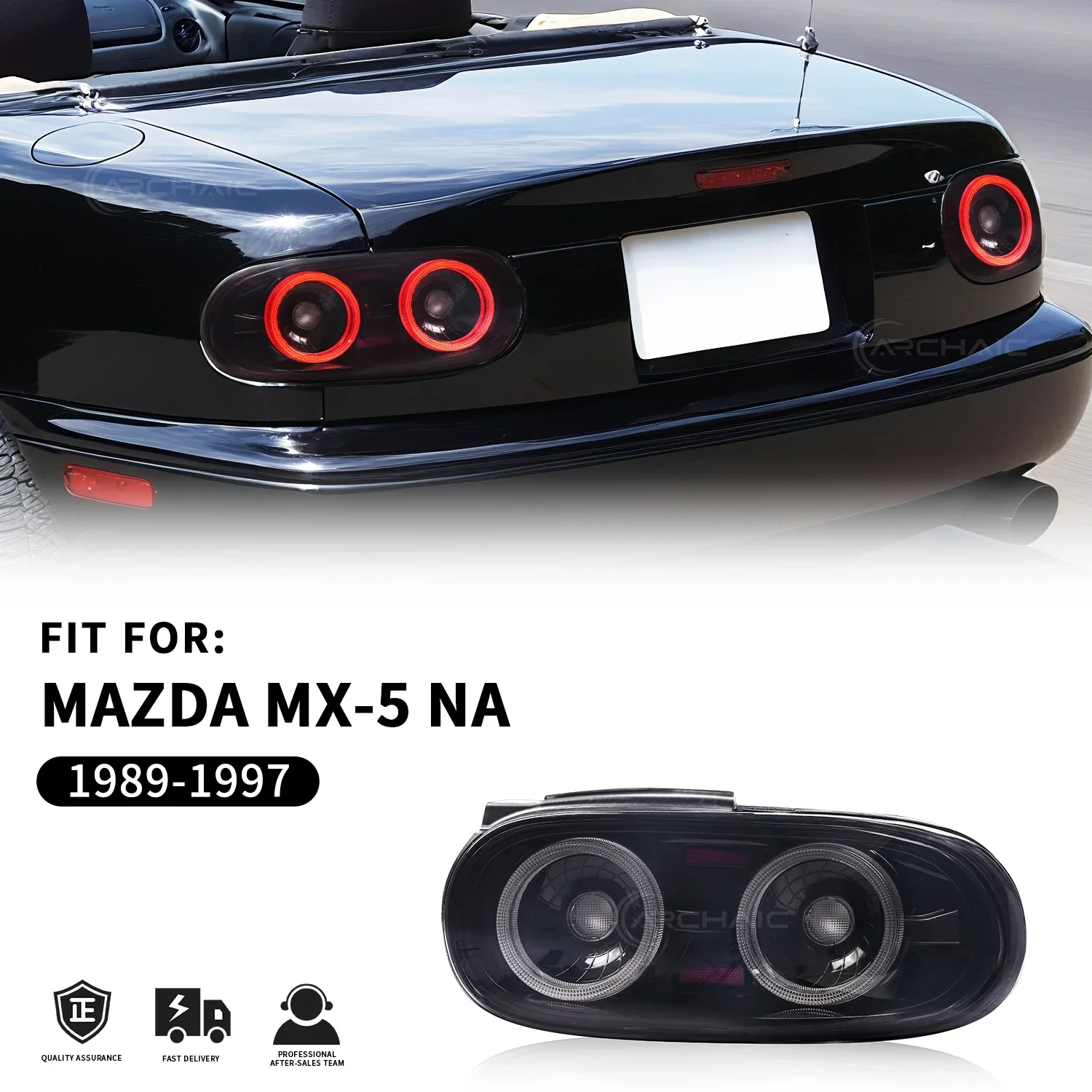 2pcs LED Tail Lights For Mazda MX-5 NA 1989-1997 NA Rear