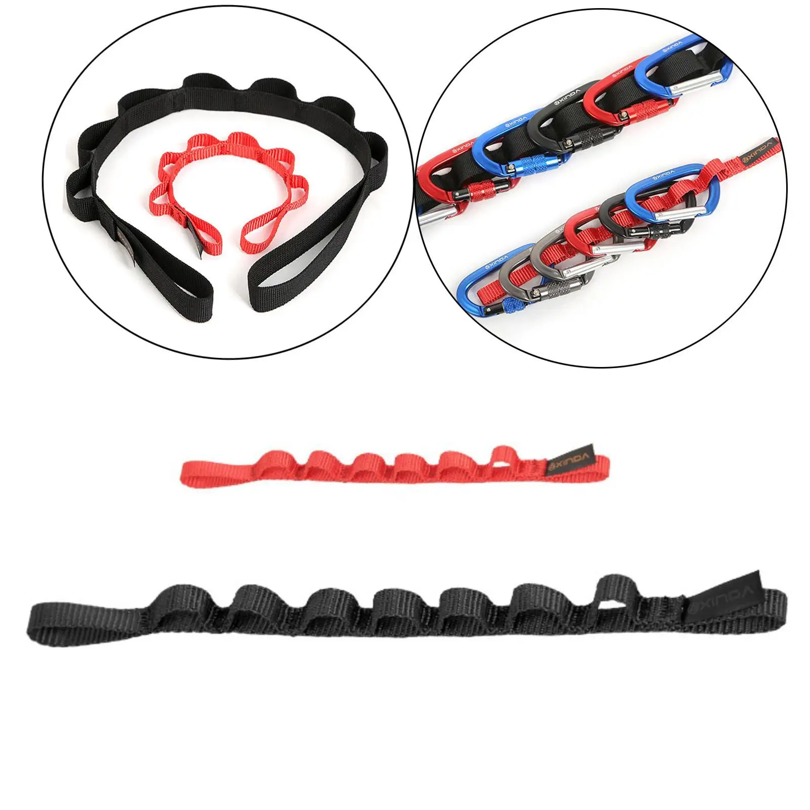 Daisy Chain Per Amaca E Arrampicata - 2 Cinghie Regolabili In Nylon, Portata 23 KN - Per Yoga Aereo E Attività Outdoor - Foto 7