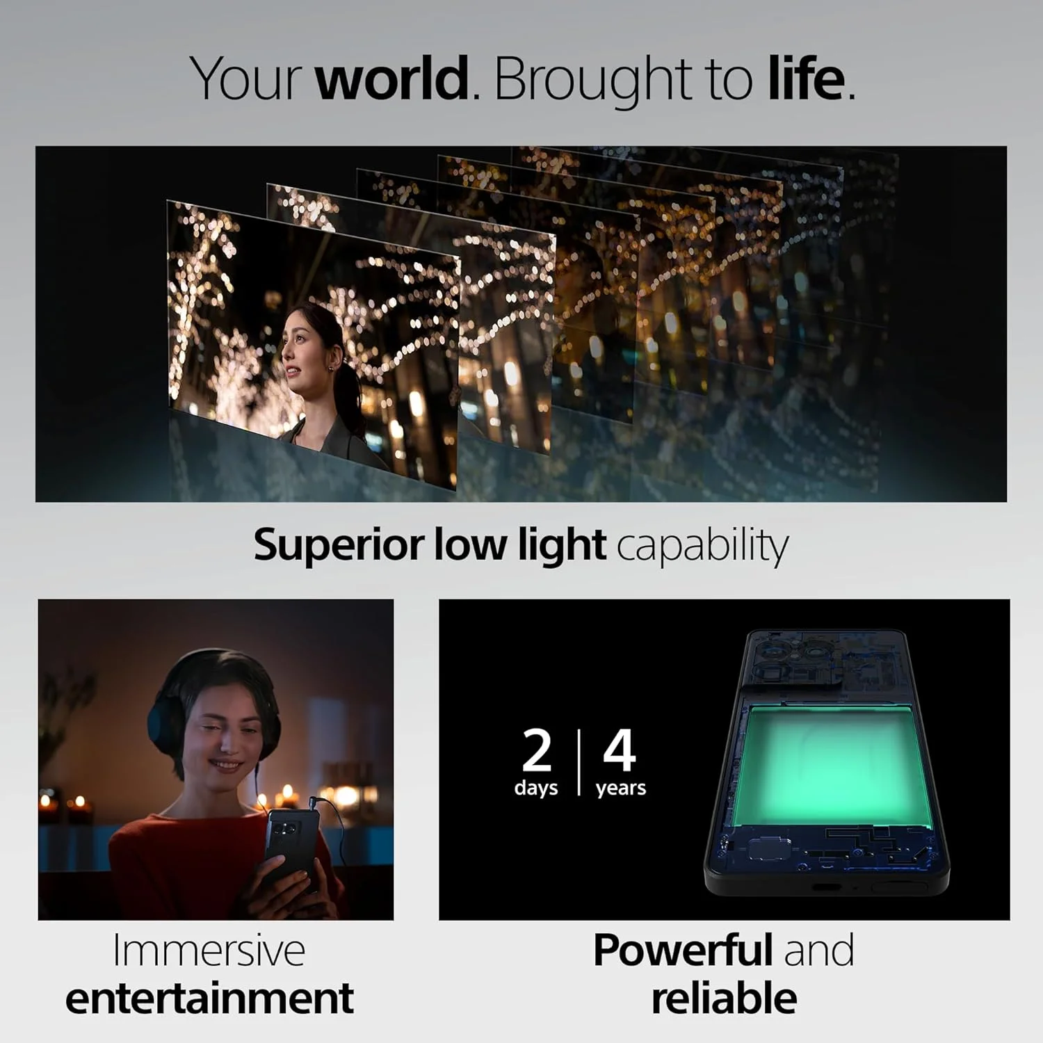 Téléphone débloqué Sony Xperia 1 VIII Global 5G, écran OLED 6,5 pouces 120 Hz, Snapdragon 8 Elite, triple caméra ZEISS, NFC, Android
