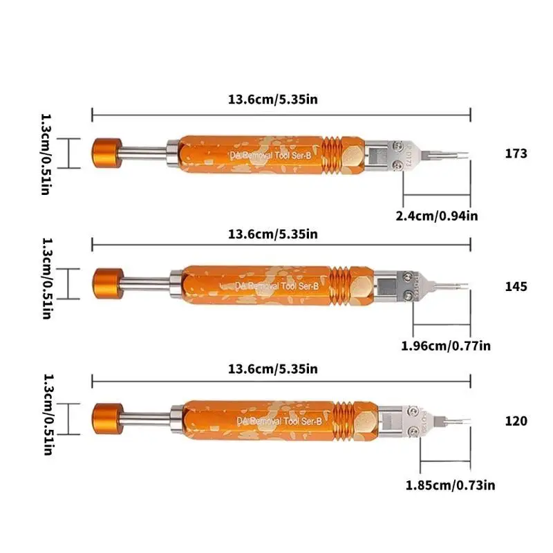 652F 전문 금속 5557,5559컴퓨터 커넥터 터미널 및 핀 추출 DAP-D173/D120/D145 용 핀 추출기 도구