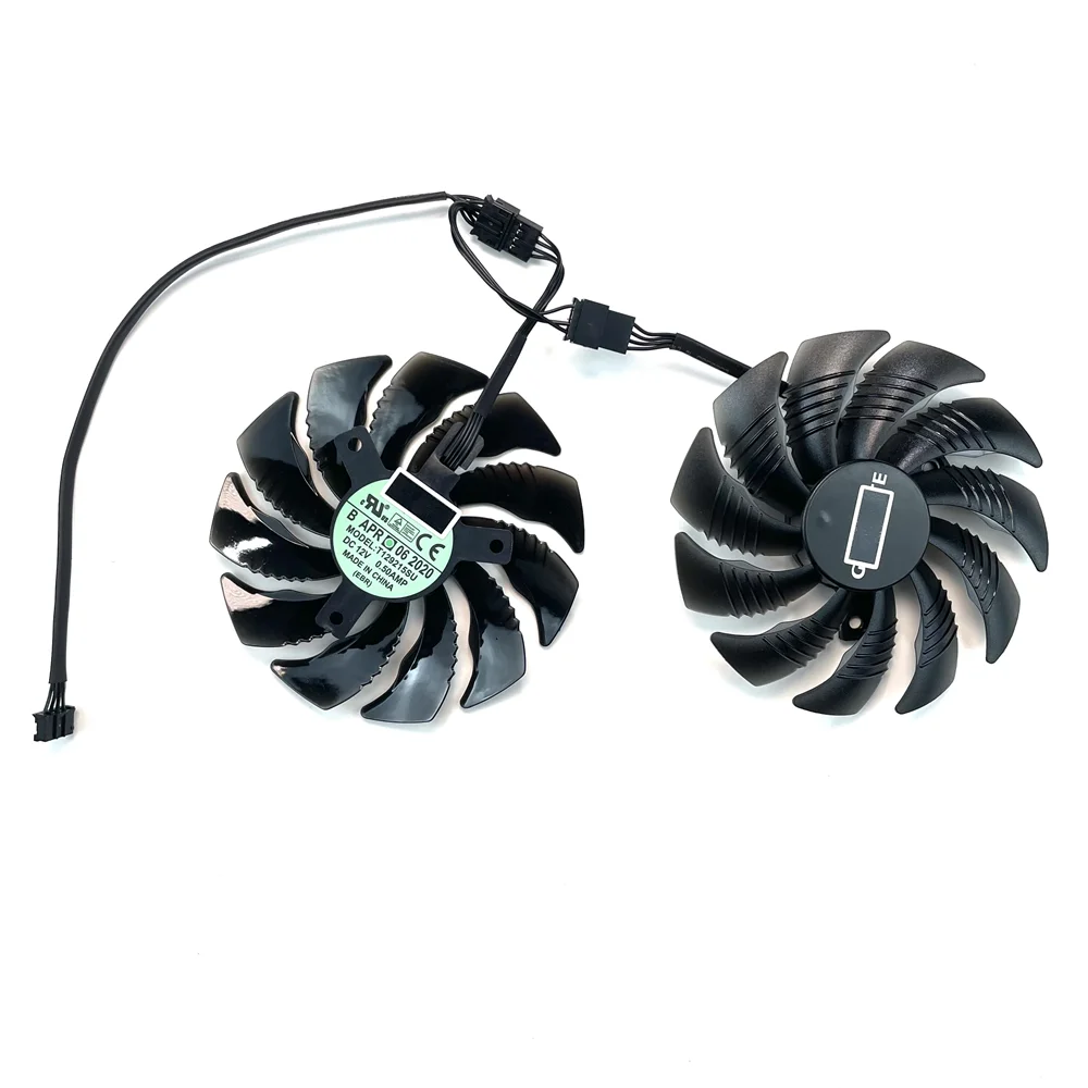 기가바이트 지포스 GTX1060 1070 GTX 1050ti GTX 960 RX570 RX470 그래픽 카드용 4 핀 쿨러 팬, PLD09210S12HH T129215SU, 88mm
