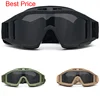 10Pcs M'ilitary Fan Tactical Glasses Cs Explosion-proof Anti Impact Special Combat Goggles Three Lens Suit Motorcycle Goggles 1