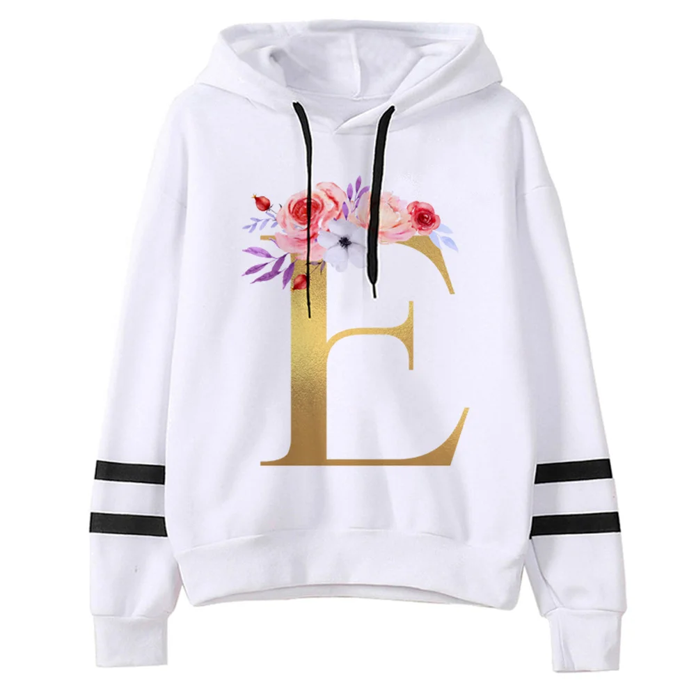 

Alphabet A-z hoodies women sweat y2k 90s clothing pulls women aesthetic sweatshirts