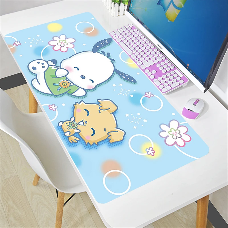 PC Kawaii Pachacco Large Mousepad Office Accessories Laptop Rubber Anime Desk Pad Cute Cartoon Mouse Mat Gamer Notebook Mausepad 10 50pcs pack cartoon anime koala toys stickers kawaii pikachu skateboard bicycle guitar laptop kids waterproof stiker pegatinas