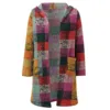 Women's Hooded Long Cardigan Casual Plaid Long Sleeve Gradient Color Knitting Coats Jacket With Pocket Autumn Casual Knitwear 4