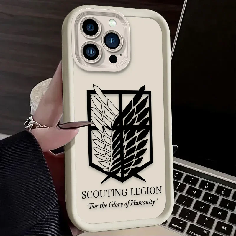 Attack On Titan Logo Soft Silicone Phone Case Cover