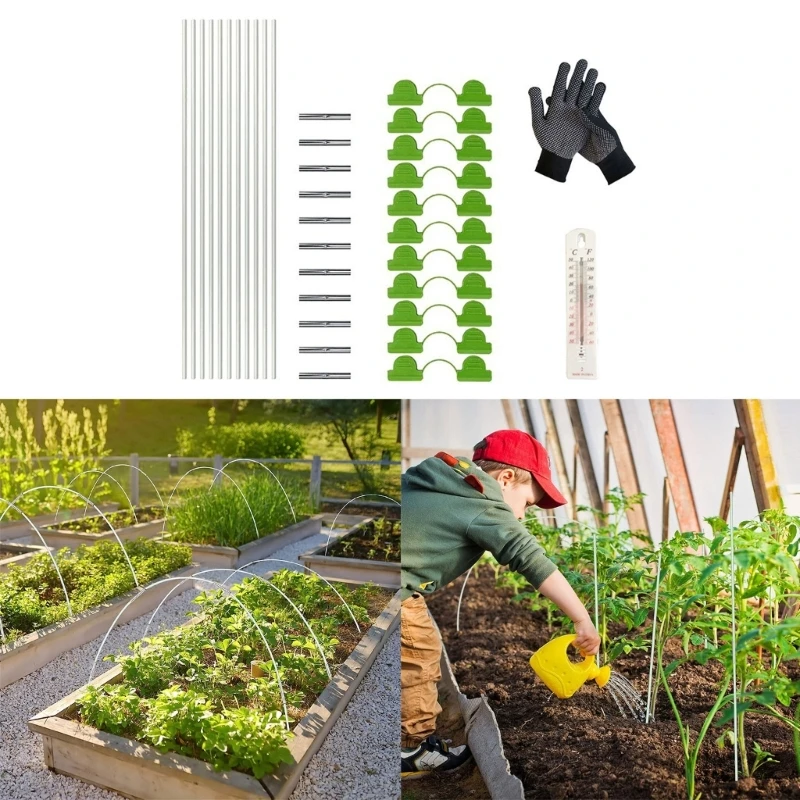 

Greenhouse Hoops Gardening Planting Tunnel Netting Hoop Seedling Shed Bracket