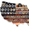 Wood America US Flag Challenge Coin Display U.S.Coins Stand Holds Challenge Coin Display Wooden  Collectible Coins 2