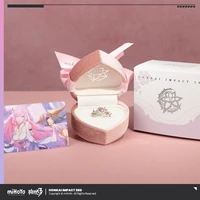 Elysia Ring Game Honkai Impact 3 MiHoYo Official Herrscher of Human: Ego Oath Rings Adjustable Jewelry Gifts for Girls Women 1