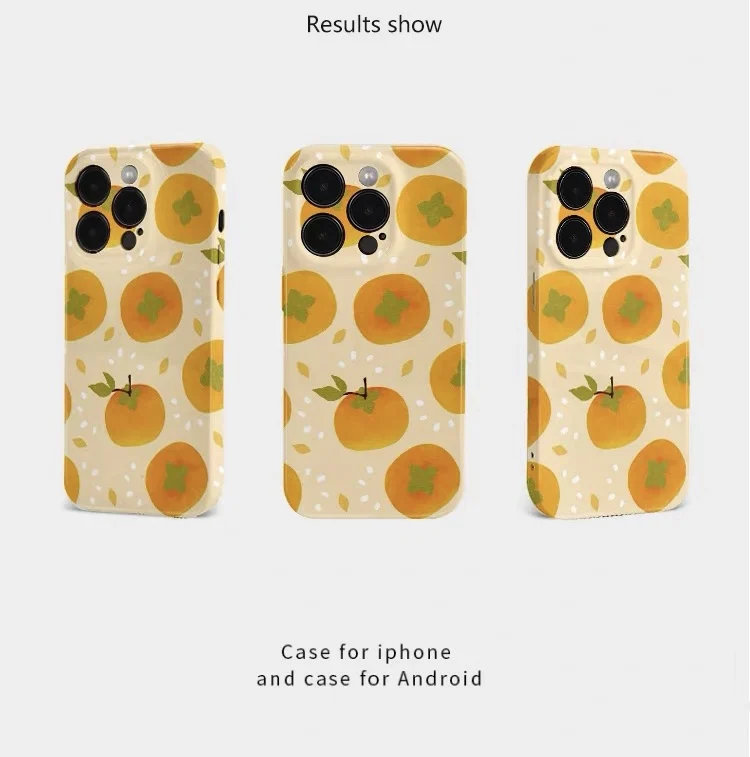 Fortune-Inspired Orange Acrylic Phone Case