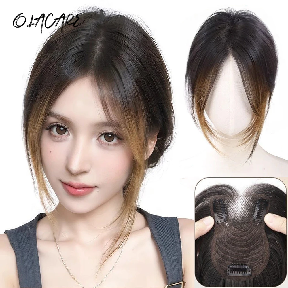 Synthetic Bangs Wig For Women White Hair Cover