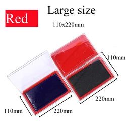 Large Ink Pad for Custom Stamps and Business Branding (Big Red 110x220mm)