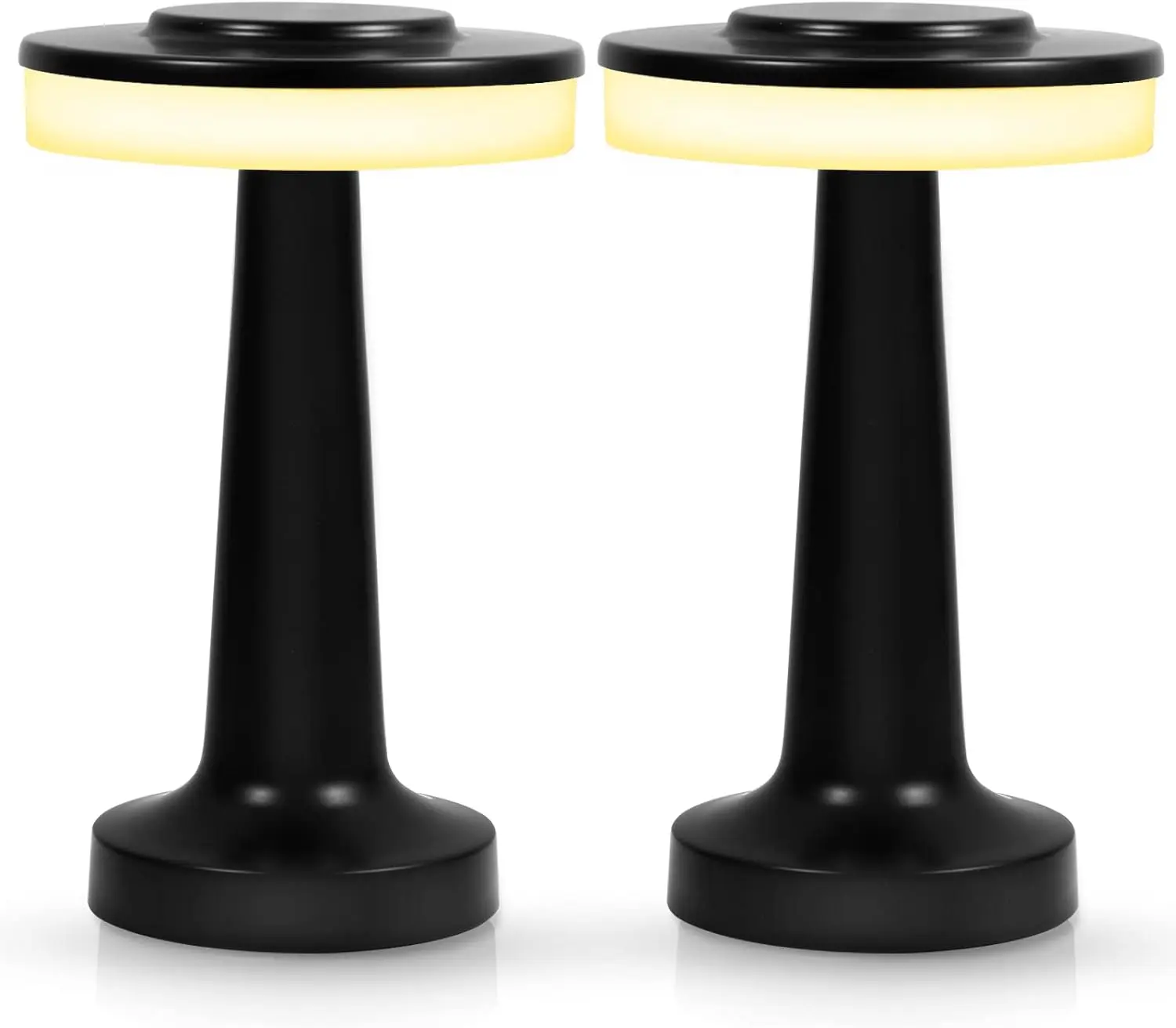 Retro Bar Portable LED Table Lamp with Touch Sensor 3-Levels Brightness Coffee Decoration Rechargeable Night Light Gift