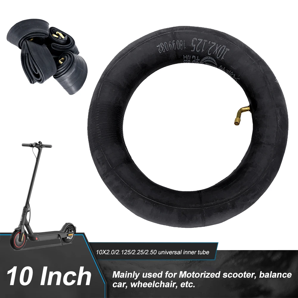 10 Electric Scooter Inner Tube Rubber 10x2/2.125/2.50 With Bent Valve For Gas Scooter Electric Scooters Tricycle Kids Bike