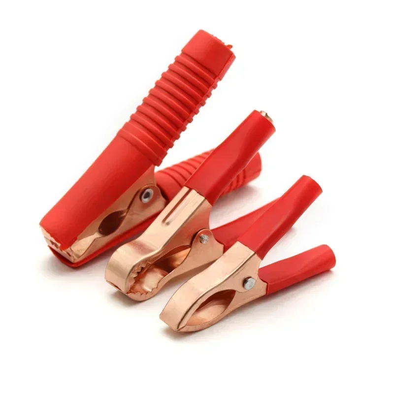 Crocodile Clips Set Car Caravan Van Battery Test Lead Clips Plug Power 30A 50A 100A 300A Black Red Alligator Clip Connector alligator clips