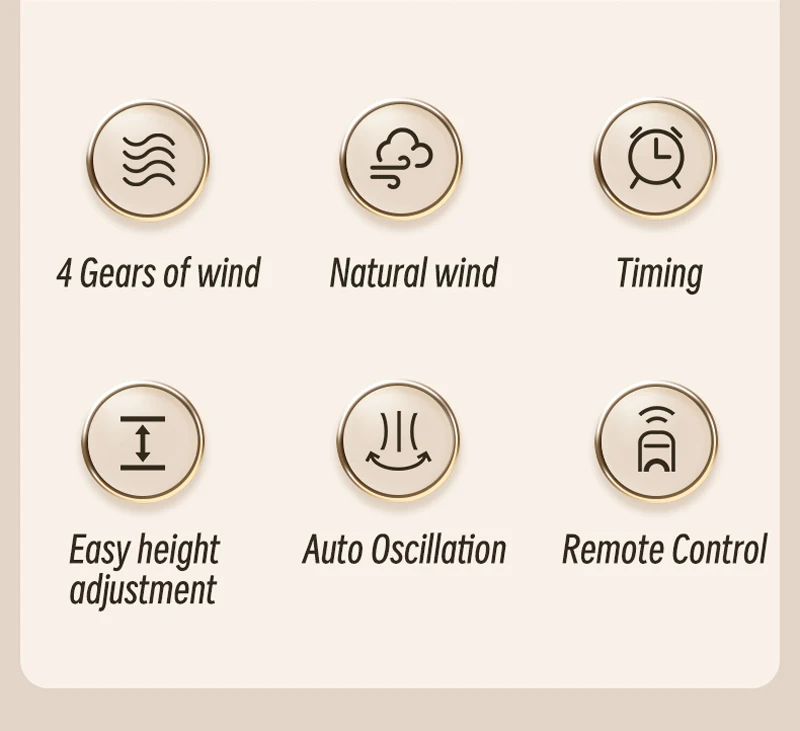 Description Picture 3 of itemHome Floor Fan Auto Oscillation Electric Wireless Circulator Portable Cordless 10000mah Foldable Ventilator With Remote Control
