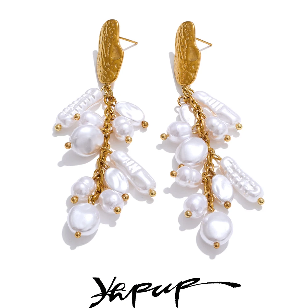Yhpup Simulated Pearls Earrings
