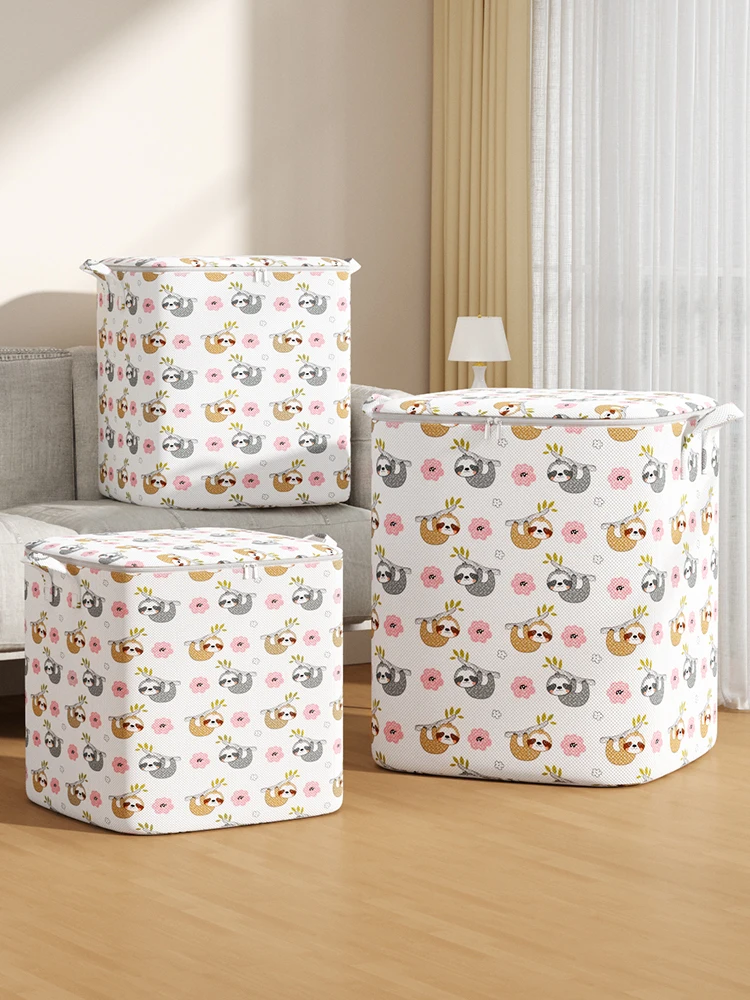 Large Capacity Clothes Storage Bag,Foldable Dustproof Bag,Household Simple Clothes & Quilt Storage Bag Bedroom closet organizer 5