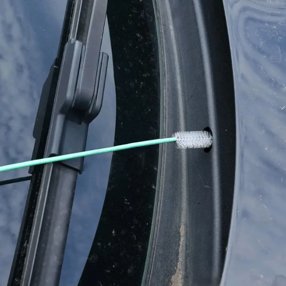 Skylight Drain Pipe Brush Drain Hole Cleaning Brush Flexible Car Dredge Sunroof Cleaning Scrub Tool Accessories