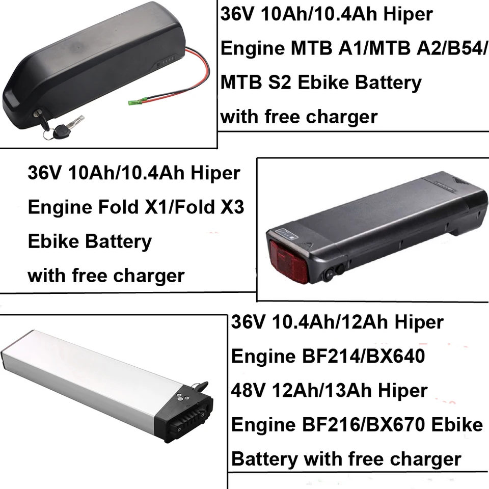 Batterie pour vélo électrique 36V 10,5Ah 350W Li-Ion Down Tube E-bike - City Lion