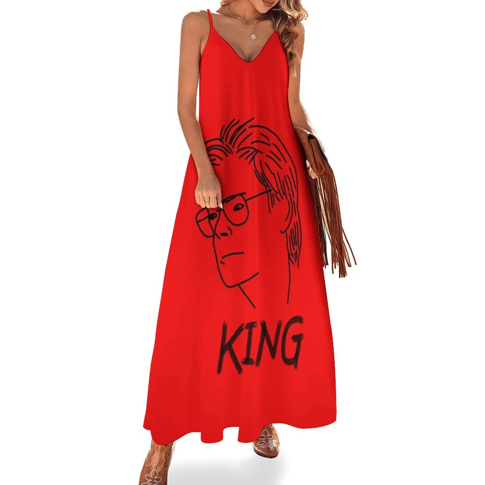 

New Stephen King Sleeveless Dress womens clothing Aesthetic clothing