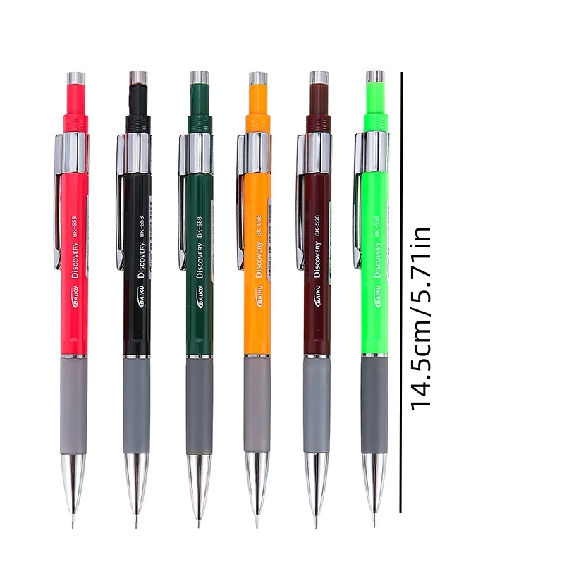 Creative Mechanical Pencil Set 0.5/0.7mm Replaceable Lead Automatic Pencil Office Writing Art Painting Tools Supplies Stationery 6