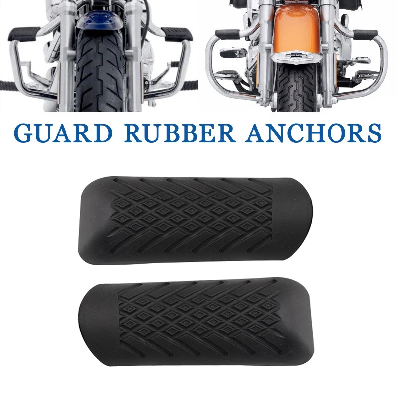 Universal 32Mm Parts Moto Engine Crash Bar Protector Cover Guard Rubber Per Aprilia Ducati Kawasaki Honda Harley Sportster