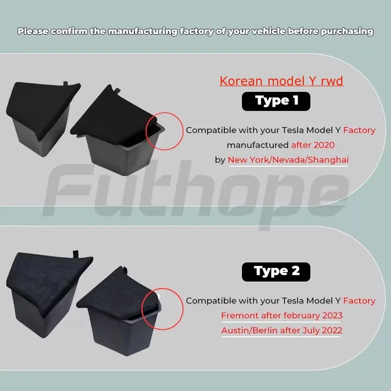 Tesla Model Y 트렁크 정리와 수납을 위한 Futhope 자동차 액세서리