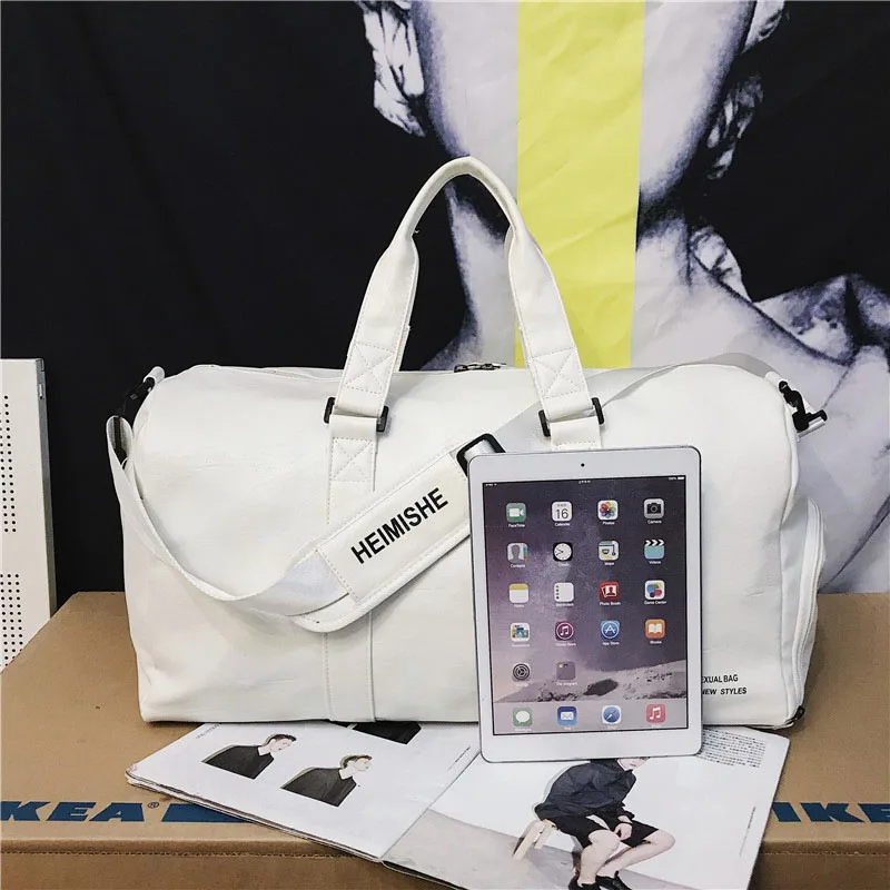 Wet And Dry Separation Yoga Swimming Bag PU Portable Outdoor Sports Travel Gym Fitness Large Small Waterproof Handbag Woman