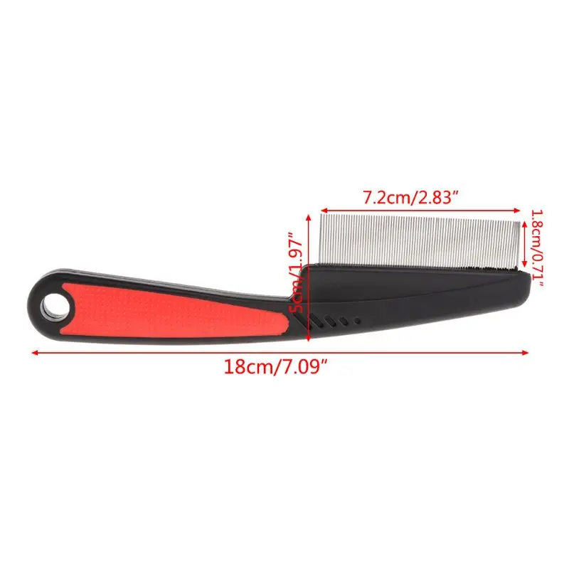 

Dog Comb Flea Comb Lice Removal Brush Pet Hair Grooming Comb with Stainless Steel Teeth for Removing Tangles Knots Fleas