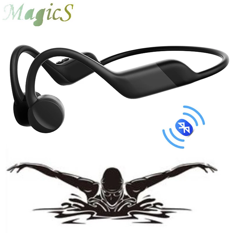 SwimmingHeadphonesBoneConductionEarphoneMP3PlayerOpenEarBluetoothWirelessHeadsets