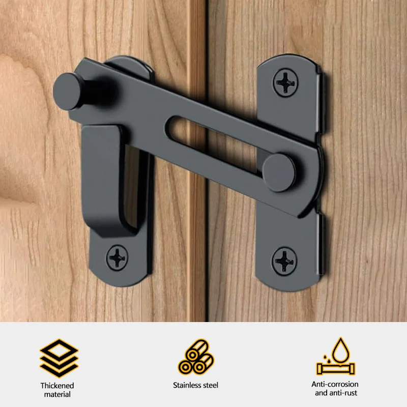 Flip Latch Gate Latches Safety Door Bolt Latch Lock Stainless Steel Garden Bathroom Gate Latches Heavy Garage Door Locks door latch door lock latch