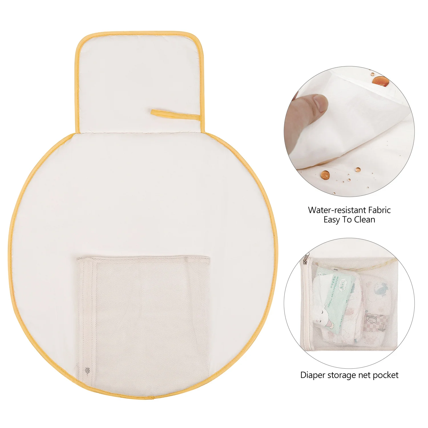 Portable Baby Changer Easy to Clean Baby Changing Diaper Mat Waterproof Change Case Pad for Newborn Babies