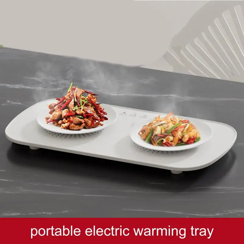 Electric Food Warming Tray Long Lasting Plates Fast Heating Warmer For Home Dinner Plate electric food warmer