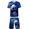 Summer Cute Panda 3D Print T-Shirts Shorts Sets Men's Tracksuits Oversized Short Sleeve T Shirt Pants Set Man Suits Clothing 4