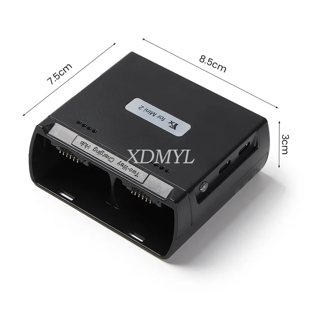 Hub di ricarica bidirezionale per DJI Flip, caricabatterie rapido, gestore digitale della batteria, stazione di ricarica, ricarica 2 batterie in ordine, accessori per droni flip (senza batteria