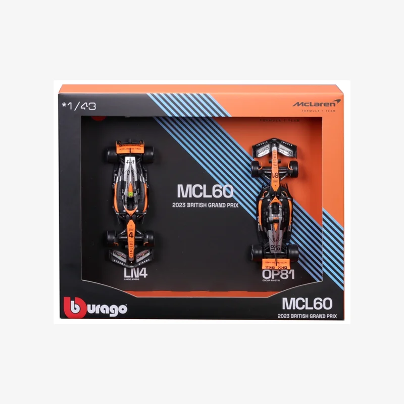 재고 있음 Bbugo 1:43 2023 F1 챔피언 드라이버 레이싱 세트 합금 마이크로 다이캐스트 통합 모델 맞춤형 장난감 선물 컬렉션