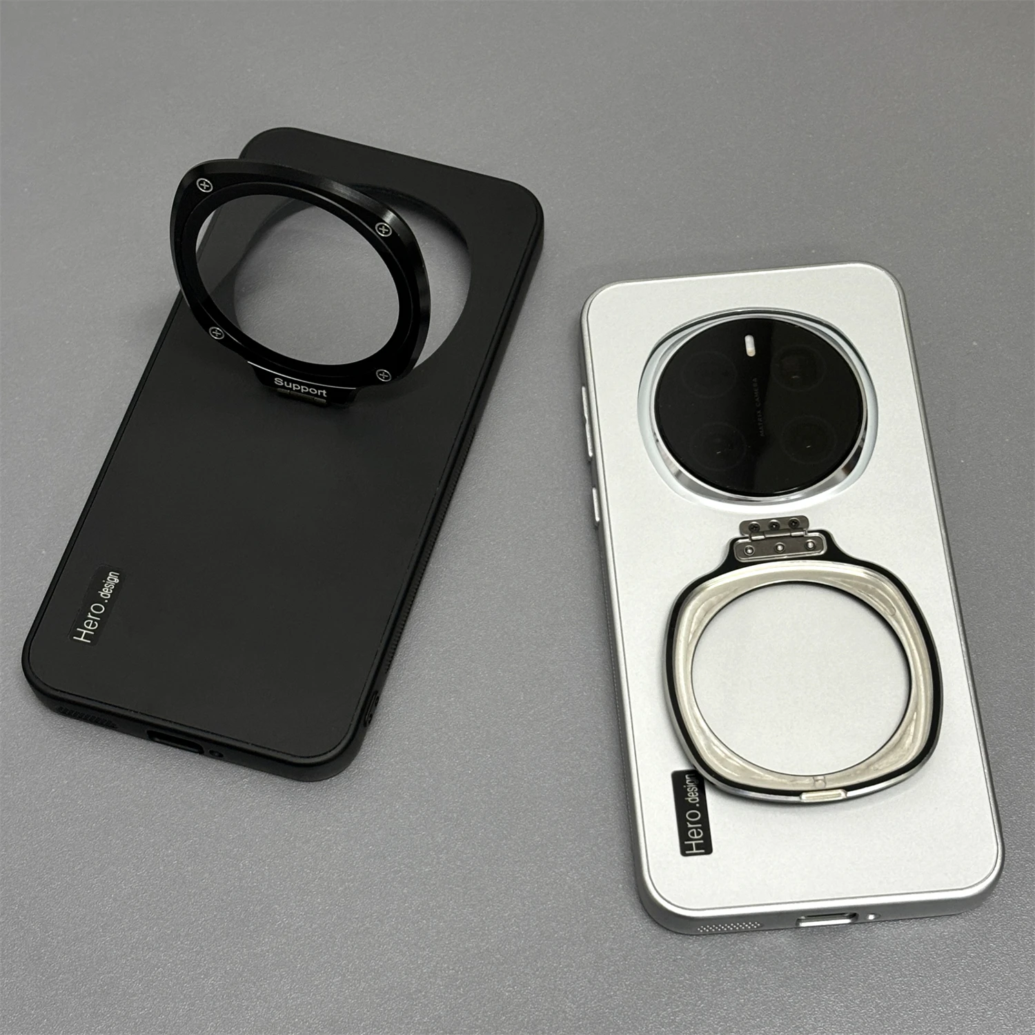 Stylish Matte Invisible Lens Bracket Shockproof Bumper Case