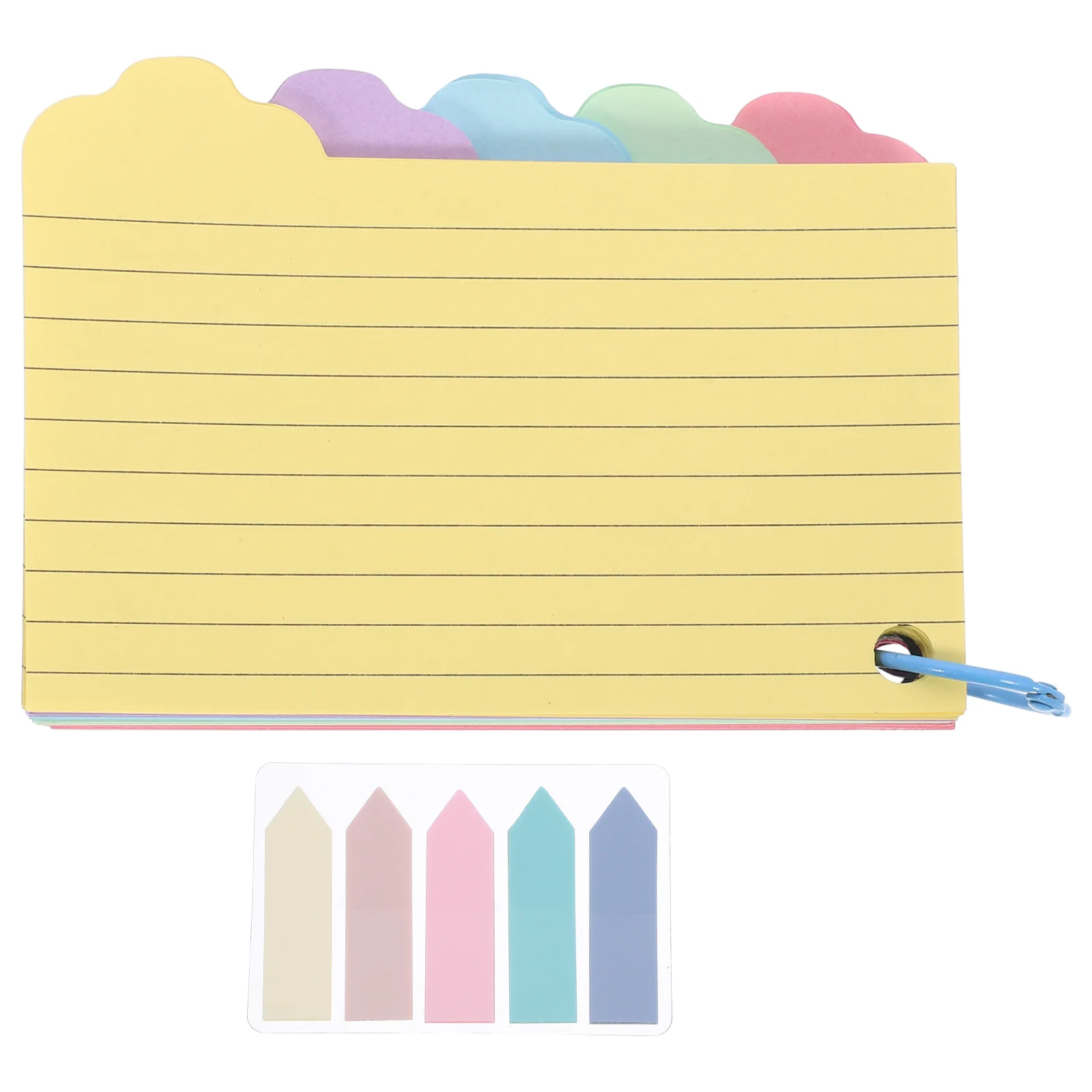 Index Card Notes Blank Memory Cards Supplies Colored Portable Paper Flash Pocket Notepads Office