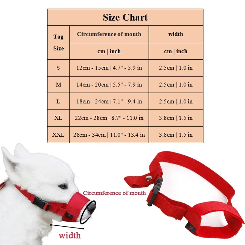 Dog Muzzle Anti-bite Stop Barking Adjusting Straps Mask for Small Dogs Soft Nylon Breathable Mouth Cover