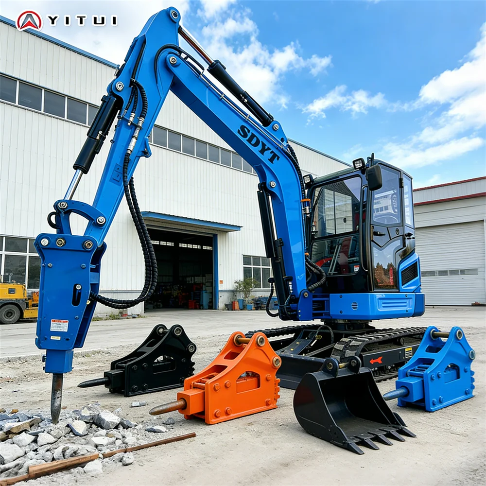 YITUI 2 Ton Mini Excavator, Multipurpose, Home Cab Model, Powerful Engine, Customized at a Discounted Price