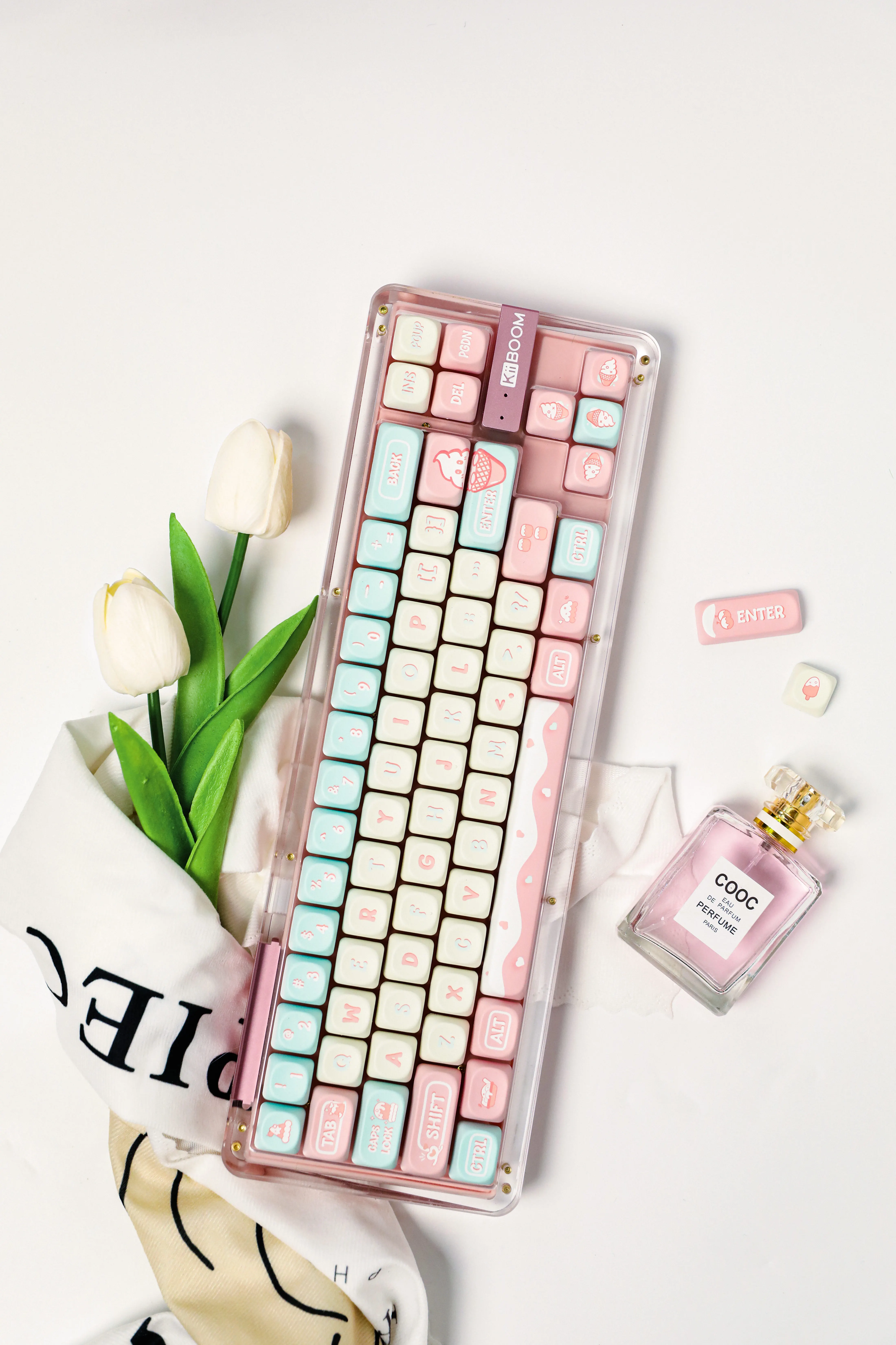 Keycaps, Perfil MOA, Teclado Gaming Mecânica, 132 Chaves