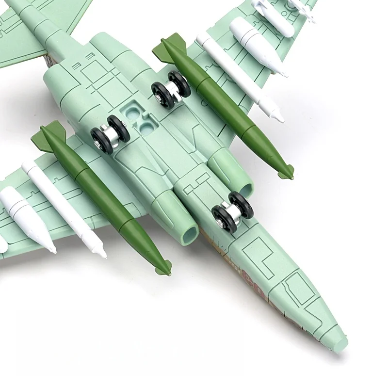 1:72 Creative Military Series Building Blocks - Tri-Color Camouflage Attack Aircraft Model Toy