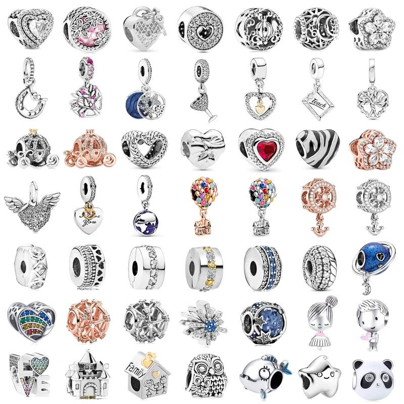 New Fashion Charm Original Panda Zebra Pattern Love Beads Suitable for the original Pandora Women's Bracelet Jewelry Accessories new fashion charm original dolphin fox strawberry beads suitable for the original pandora ladies bracelet jewellery accessories