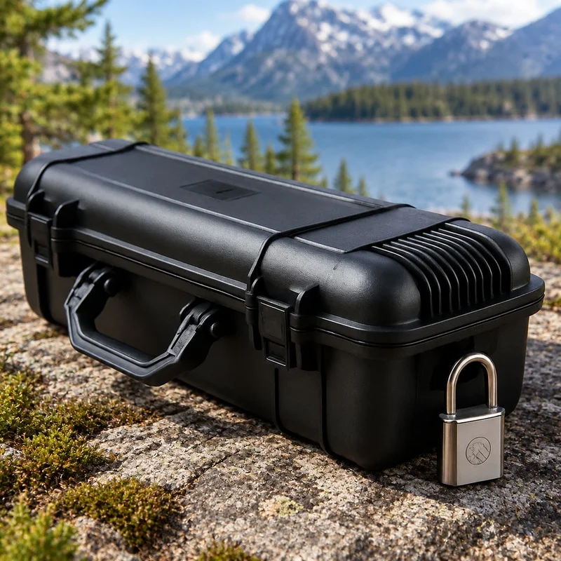 Rugged Waterproof Storage Case with Cushion Foam Insert - Perfect for Cameras and Tools, Available in Various Sizes