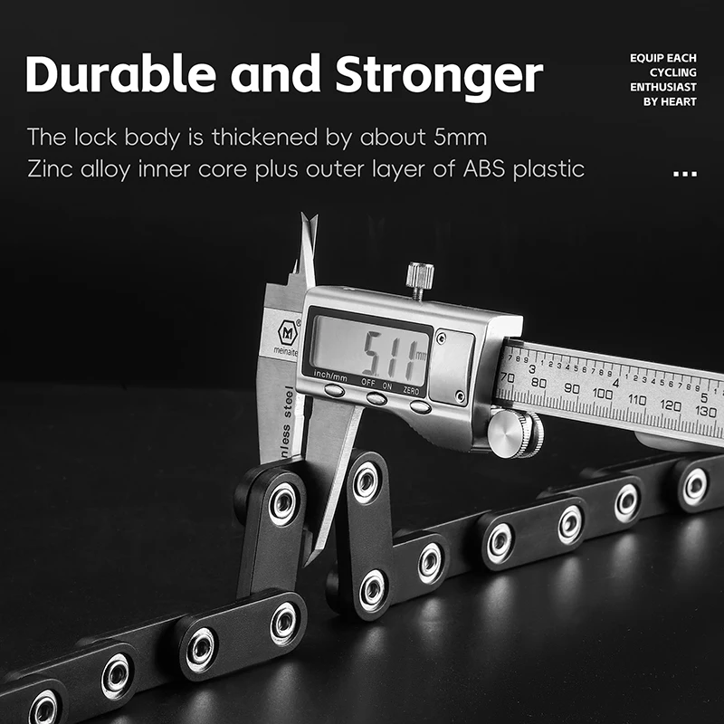 Lucchetto Pieghevole Portatile WEST BIKING per Bicicletta, Codice a 3 Tasti/4 Cifre, Antifurto Rinforzato per Bici, Moto, Scooter Elettrico - immagine 5