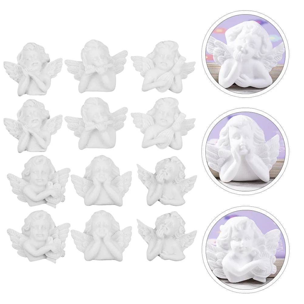 

36 Pcs Angel Toy Accessories Decor Shape Resin Ornament Desktop Festival Gift Vivid Adornment Lovely Figurine Ornaments Baby