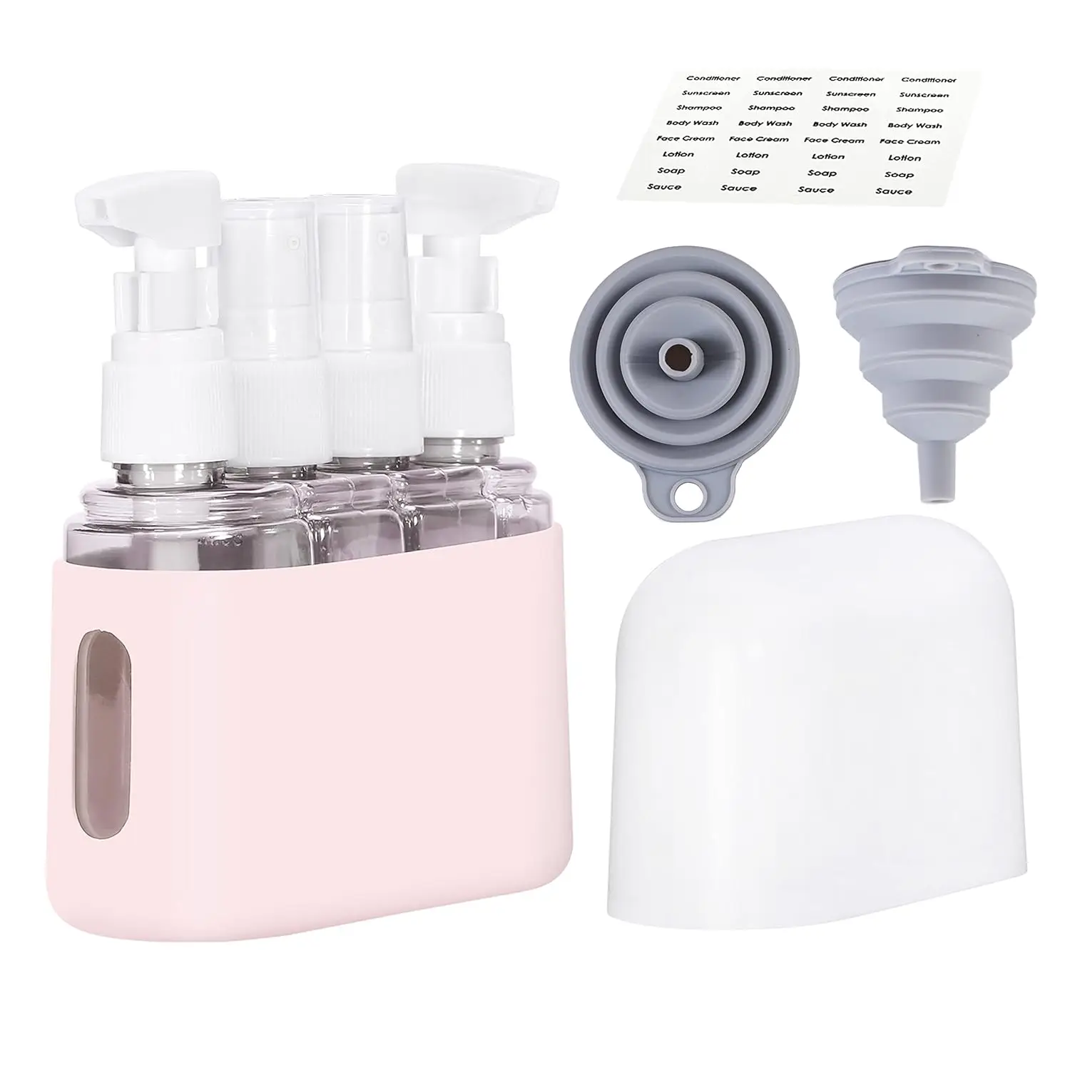 Silicone Travel Bottle Set Leak-Proof TSA Approved